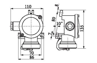 1141 2P+E 16A 250V IP56 Wiska розетка судовая