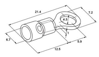 НКИ 5,5-4 наконечник кольцевой изолированный