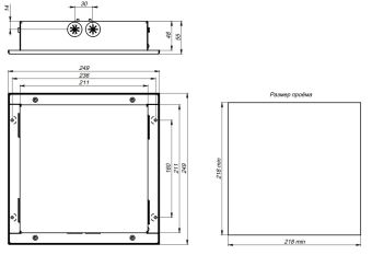 CL-806CD-106070 15W 230VAC IP44 4000K АМЭО светильник светодиодный встраиваемый