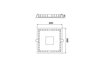CL-802AD-104504 25W 230VAC IP44 4000K АМЭО светильник светодиодный встраиваемый