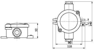 1151 16A 500V IP56 Wiska коробка соединительная