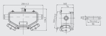 JB4-2 2P+E 16A 250V IP56 АМЭО розетка судовая