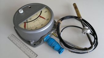 ТКП-160Сг-М1 УХЛ2 0-120°С M27x2R 160mm 10m термометр манометрический сигнализирующий