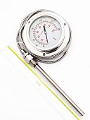 TDF100-150-G8 0-150°С Ø100mm G1/2R 200/12mm 8m Ф термометр манометрический виброустойчивый осевой