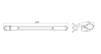 FPC20-1 18W 110VAC G13 IP68 АМЭО светильник люминесцентный