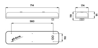 CL-205SD-104900 26W 230VAC IP44 4000K АМЭО светильник светодиодный камбузный