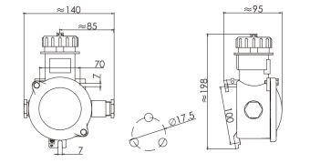 JB2-2/114 2P+E 16A 250V IP56 АМЭО розетка судовая