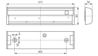 FLB15-1 15W 110VAC G13 IP22 АМЭО HX светильник люминесцентный прикроватный