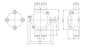 JB201-3Ex 2P+E 16A 250V IP66 ExdeIICT6 АМЭО розетка судовая взрывозащищенная