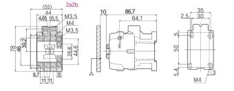 DMC12b 12A 380-440VAC 5,5kW 380-440V 3P 2NO+2NC Dong-A контактор