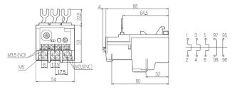 DTH-40 24-36A Dong-A реле тепловое для DMC32-48