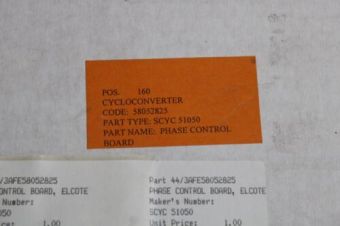 58052825 SCYC 51050 PHASE CONTROL BOARD ABB