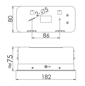 BIP2 15-25W 24-230VAC/DC E27 IP20 АМЭО светильник под лампу накаливания прикроватный (СС-854)