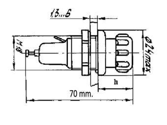 ДПК1-2 7х45mm держатель предохранителя ПК-45