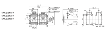 DMC32b-R 32A 100-120VAC 11kW 380-440V 2х3P 2NО+2NC Dong-A контактор реверсивный