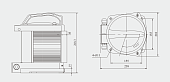 CXH3-12PL 225° LED 100-240V 50/60Hz 8W фонарь сигнально-отличительный топовый белый