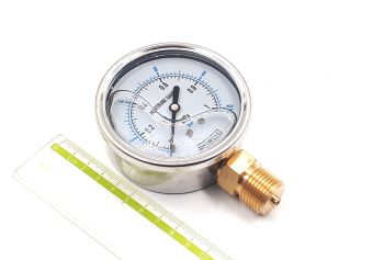 YN75 0-10bar 75mm G1/2R HOWOYB манометр виброустойчивый