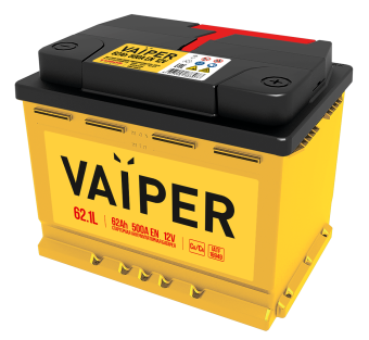 6СТ-62.1 L 62Ah VAIPER TUBOR аккумулятор свинцово-кислотный