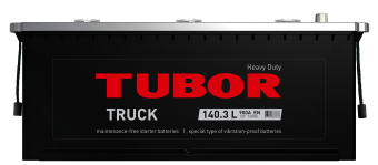 6СТ-140.3 VL 140Ah TUBOR TRUCK аккумулятор свинцово-кислотный