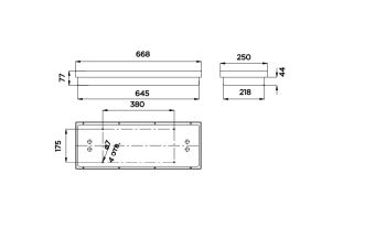 CL-201CD-104588 32W 230VAC IP44 4000K (LED ав.модуль) АМЭО светильник светодиодный аварийный встраиваемый