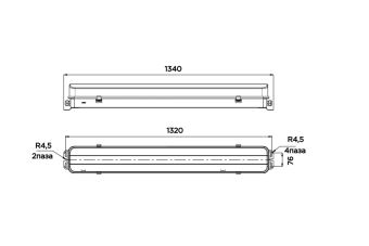 GL-482CD-100386 52W 230VAC IP56 4000K (БАП) АМЭО светильник светодиодный аварийный