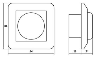 DI-1-10V-EKO 230V диммер судовой встраиваемый по протоколу 1-10V