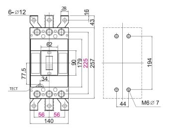 DB403Sb 400A 3P 35kA 460V 50/60Hz Dong-A выключатель автоматический