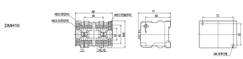 DMH10 10A 220VAC 4kW 380-440V 2х3P 2NО+2NC Dong-A контактор реверсивный