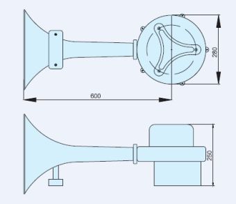 DW-01 130dB 220V/50Hz IP56 тифон судовой электрический