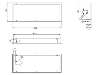 CL-200CD-104510 32W 230VAC IP44 4000K (LED ав.модуль) АМЭО светильник светодиодный аварийный встраиваемый