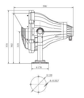 CFT1-N 400W 110/220VAC IP56 HX прожектор взрывозащищенный судовой