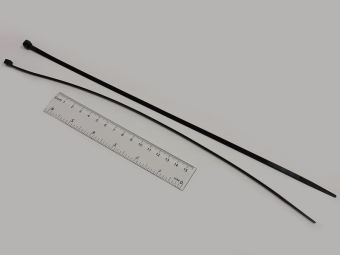 СКН 4,8х350mm черная стяжка/хомут крепёжная нейлоновая