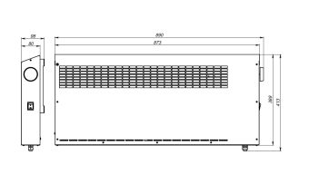 HTR-3-2500 IP44 2500W 230VAC 50/60Hz АМЭО электроконвектор судовой