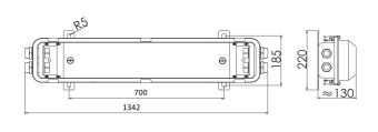 CFYD40-2 2х36W 230VAC Fa6 IP66 светильник люминесцентный взрывозащищенный