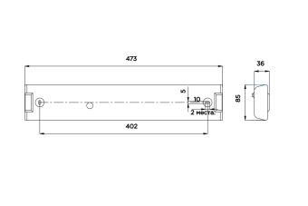 BD-501CD-109561 12W 24VDC IP34 4000K АМЭО светильник светодиодный прикроватный