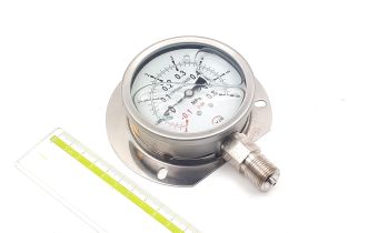 KSB5305 -1-0-6bar 80mm G3/8R YJN Ф манометр виброустойчивый