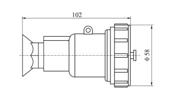 CZS2-2/114 2P+E 16A 250V IP56 розетка судовая