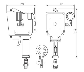 CXD8 24VDC 60W G6.35 IP44 (без блока) HX светильник галогенный дневной сигнализации