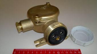 1141 2P+E 16A 250V IP56 Wiska розетка судовая