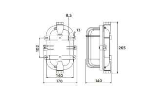 SL-003AD-102580 8W 230VAC IP56 4000K АМЭО светильник светодиодный