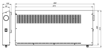 HTR-3-1800 IP44 1800W 380/400VAC 50/60Hz АМЭО электроконвектор судовой