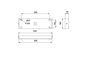 CL-206CD-104977 32W 230VAC IP34 4000K (БАП) АМЭО светильник светодиодный аварийный