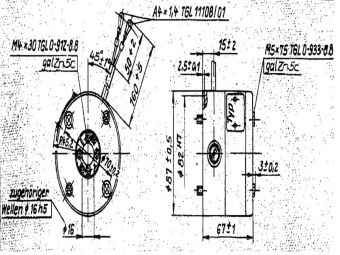 AT 2-60 1000rpm 20V Niles тахогенератор