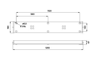 CL-406CD-105447 52W 230VAC IP34 4000K (LED ав.модуль) АМЭО светильник светодиодный аварийный