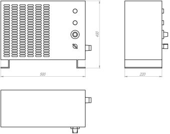 HTF-1-5 5kW 220V/60Hz 3P АМЭО тепловентилятор судовой