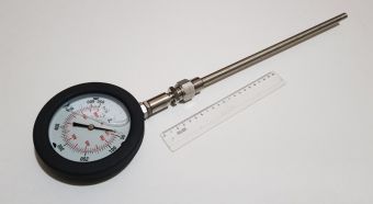 TG100-650G +50+650°С Ø100 G1/2R 350/10mm термометр виброустойчивый