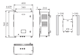 SSX-3000R-V2 3000W 230VAC 50/60Hz IP56 (без лампы,2П/У) АМЭО HX прожектор ксеноновый судовой ледовый