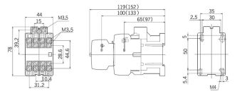 DAR8b 16A 220-240VAC 4NО+4NC Dong-A контактор