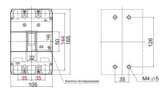 DB203Hb 150A 3P 35kA 460V 50/60Hz Dong-A выключатель автоматический