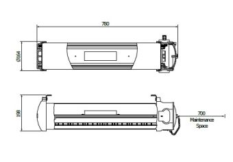 LEAX-405dc 20W 220-240VAC IP67 Daeyang светильник светодиодный взрывозащищенный